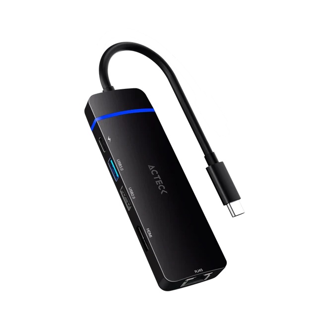 HUB Acteck Gate 5 DH650 5 en 1 USB C/4k Hdmi/2xUSB 3.0/PD 100w/RJ45  AC-936774 - Código: AC-936774 | Compra en Guadalajara