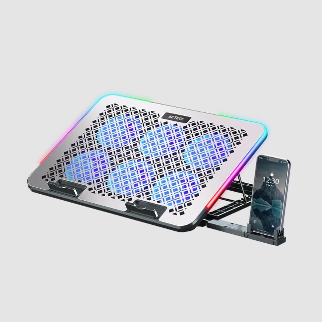 Bases Enfriadoras ACTECK BE630 Base Enfriadora Para Laptop FROOST RAW BE630 Acteck Advanced Series Base Enfriadora Para Laptop 15.6 Pulgadas 6 Ventiladores - Código: AC-940771 | Compra en Guadalajara