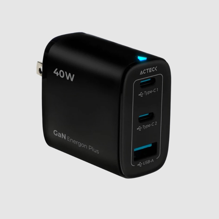 CARGADOR DE PARED ACTECK ENERGON PLUS CP440 / 40 W / CARGA RAPIDA / USB C USB A / 1 AO DE GARANTIA / NEGRO / AC-944014 - Samsung