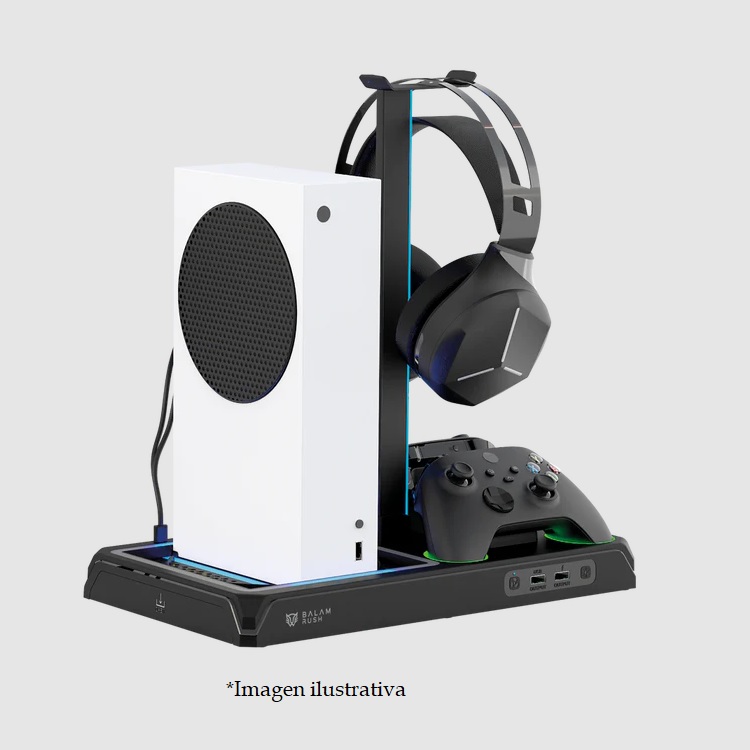 BASE ENFRIADORA BALAM RUSH FROOST XTREME BE660 / COMPATIBLE CON XBOX SERIES X/S/XBOX ONE / SISTEMA DE VENTILACION / SOPORTE AUDIFONOS / RGB / NEGRO / BR-943628 - Steelseries