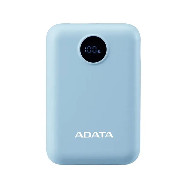 Cargador ADATA Power Bank 10000mAh azul claro PC10022-12LB - Código: PC10022-12LB | Compra en Guadalajara
