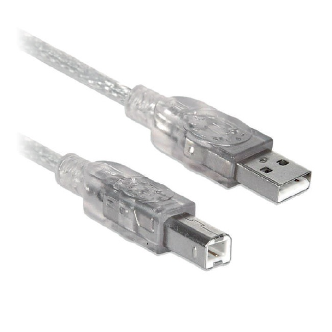 Cable Brobotix USB V2.0 TIPO A TIPO B Traslucido 1.8 m  150112 - Código: 150112 | Compra en Guadalajara