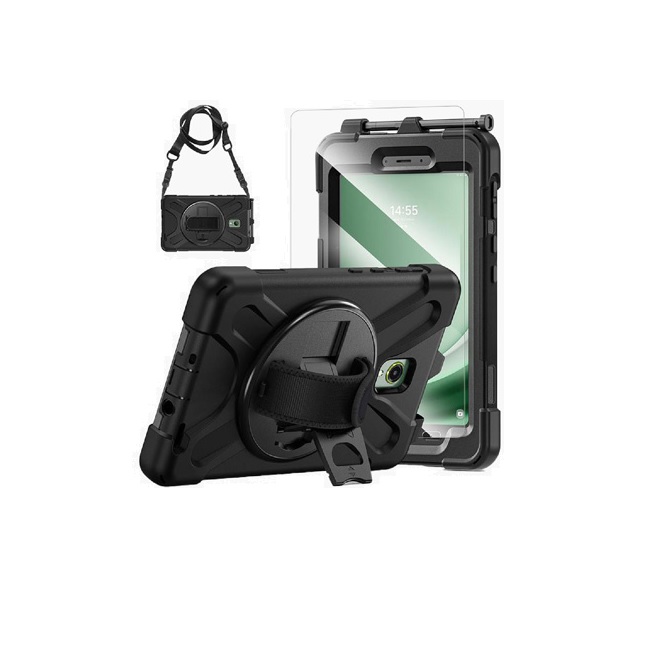Funda Brobotix de uso rudo y giro 360 para Samsung Galaxy Active 5 8 pulg X300/X306  6007068 - Brobotix