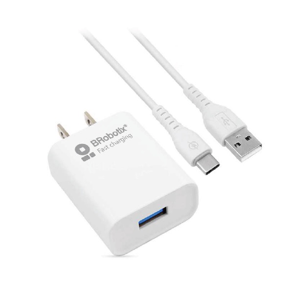 CARGADOR BROBOTIX 6001318 COMBO CARGA RÁPIDA CARGADOR USB V3.0 CABLE USB TIPO C. BLANCO 6001318 Brobotix - Brobotix
