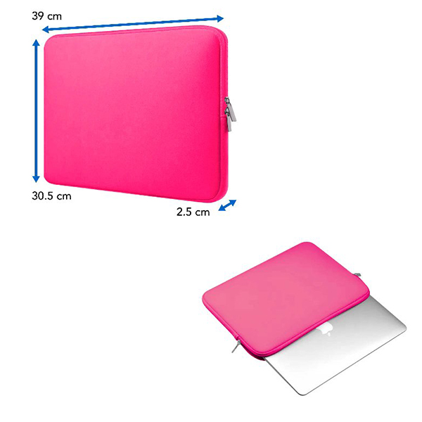 Funda Brobotix de neopreno para laptop 15.6 basica color Rosa  256349-1 - Código: 256349-1 | Compra en Guadalajara