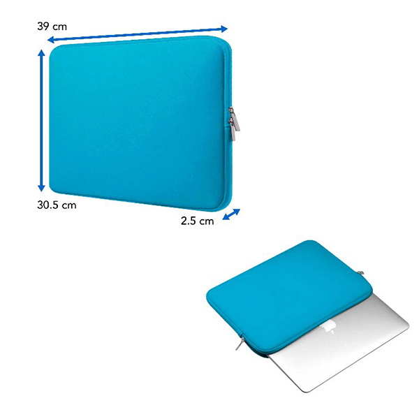 Funda Para Laptop BROBOTIX 256349-2 Funda Básica 15.6 Pulgadas p/Laptop Neopreno Azul BROBOTIX 256349-2 - Código: 256349-2 | Compra en Guadalajara