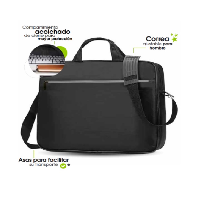 Mochilas Y Maletines BROBOTIX 406214 MALETÍN 15.6 A 17 PULGADAS TIPO PORTAFOLIO PARA LAPTOP MODELO LEGEND CON ASA Y CORREA NEGRO 406214 BROBOTIX - Código: 406214 | Compra en Guadalajara