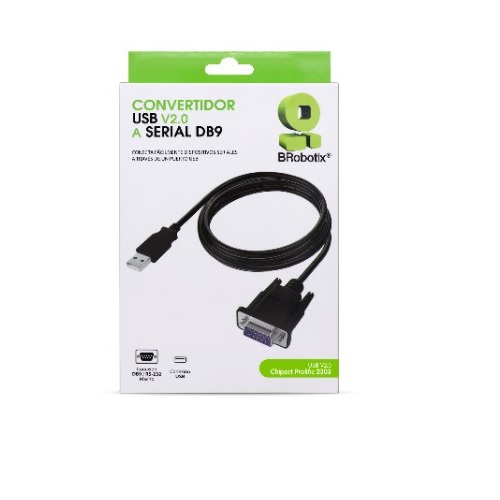 BRobotix Convertidor USB V2.0 A Serial DB9 1.8 Metros 963579 - Código: 963579 | Compra en Guadalajara