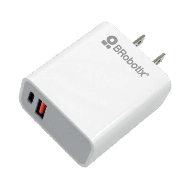 CARGADOR 38W CARGA RPIDA DUAL  V30 USB-A Y USB-TIPO C BLANCO - Código: 6005552 | Compra en Guadalajara