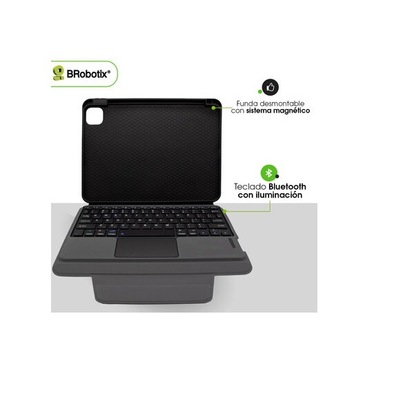 Funda Brobotix con teclado bluetooth y panel tactil para I PARA iPAD AIR 13 2024  6007822 - Código: 6007822 | Compra en Guadalajara