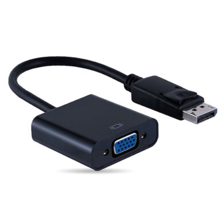 ADAPTADOR DISPLAYPORT  MACHO VGA HEMBRA NEGRO - Código: 6008508 | Compra en Guadalajara