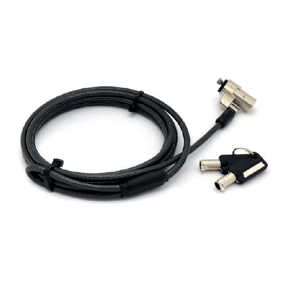 Candado Wedge Para Laptop BROBOTIX 764465 Candado De Llave WEDGE N17 P/Portátiles Acero Forro PVC Negro BROBOTIX 764465 - Código: 764465 | Compra en Guadalajara