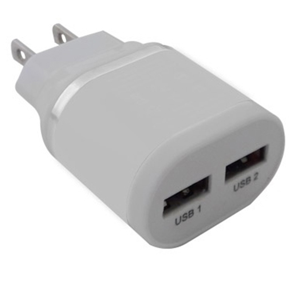 CARGADOR BROBOTIX USB P/PARED 2 PTOS BLANCO 161264B - Código: 161264B | Compra en Guadalajara