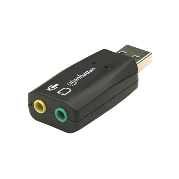 Adaptador De Audio MANHATTAN 150859 150859 Adaptador De Audio 3-D USB De Alta Velocidad Mejoran El Acceso Y La Calidad Del Audio. - Código: 150859 | Compra en Guadalajara