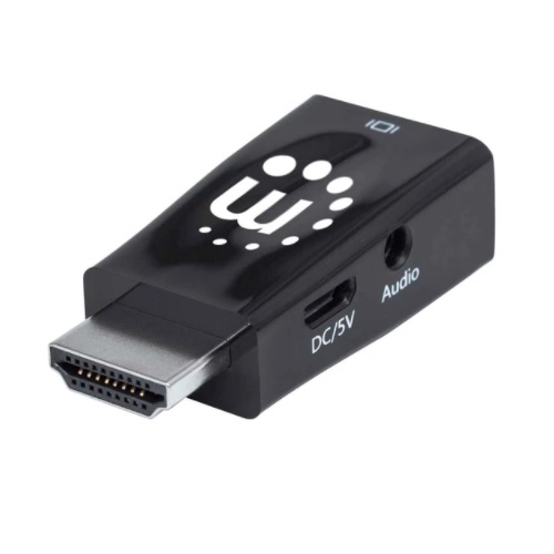 CONVERTIDOR MANHATTAN VIDEO HDMI A SVGA AUDIO MICRO BL  151542 - Código: 151542 | Compra en Guadalajara