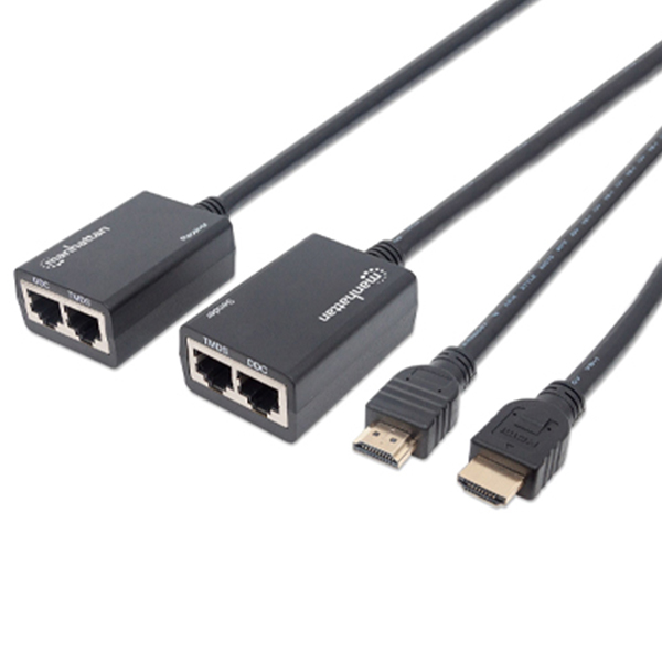 Extensor de video Manhattan HDMI CAT5e/6 30m hasta 30m  207386 - Código: 207386 | Compra en Guadalajara