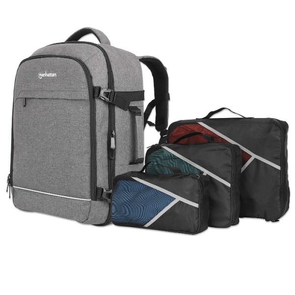 Mochila Manhattan para viaje17.3 ROME con capacidad de 40L Incluye 3 fundas blandas  440370 - Código: 440370 | Compra en Guadalajara