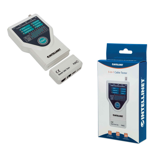 PROBADOR DE CABLES INTELLINET RJ11 RJ45 USB FIREWIRE  780094 - Código: 780094 | Compra en Guadalajara