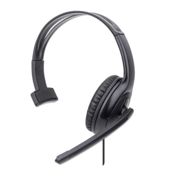 AUDIFONO C/MICROFONO MANHATTAN USB MONOAURAL  179874 - Código: 179874 | Compra en Guadalajara