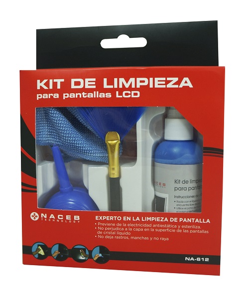 Kit de limpieza Naceb para pantalla LCD  NA-612 - Naceb Technology