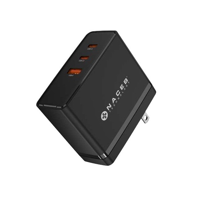 NACEB CARGADOR DE PARED GAN  USB-A USB-C USB-C 100W - Techzone
