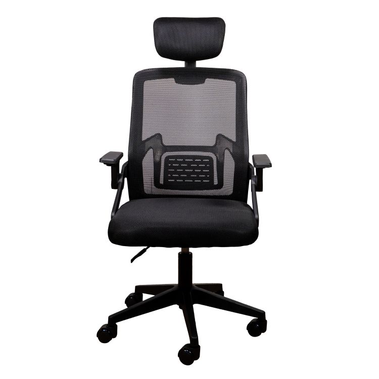 Silla Naceb Stance Airflow Negro Nylon malla con soporte cervical mediana piston clase soporta hasta 120kg - Código: NA-2789 | Compra en Guadalajara