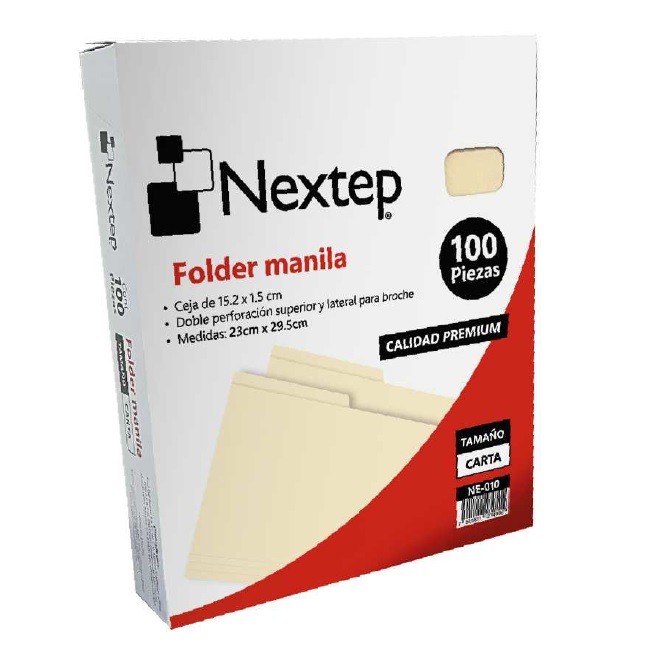 NXNE-010 FOLDER ECONOMICO NEXTEP CARTA MANILA NE-010 - Código: NE-010 | Compra en Guadalajara