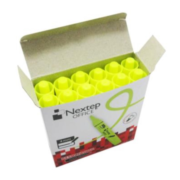 Marcador Nextep Resaltador Color Amarillo C/12 Pzas NE-079A - Código: NE-079A | Compra en Guadalajara