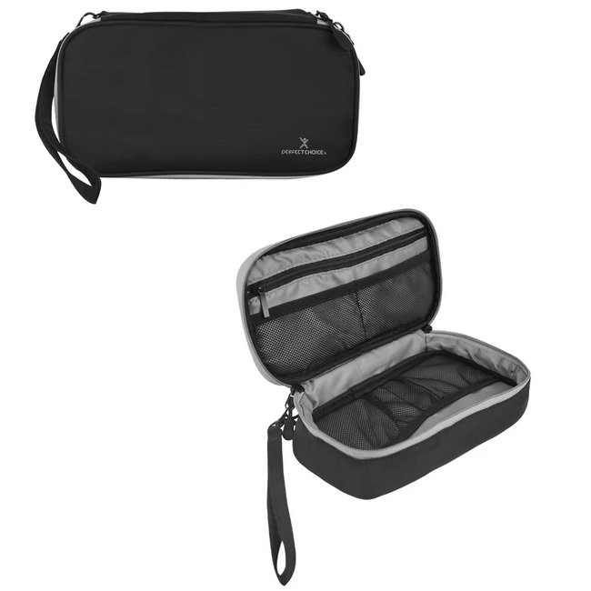 Estuche Perfect Choice organizador de Accesorios Portátil y Compacto Norbag color Negro con Gris  PC-082736 - Código: PC-082736 | Compra en Guadalajara