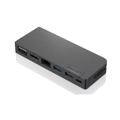 4X90S92381 Docking Station Lenovo 4X90S92381 USB-C para portatil 1USB3.0 1USB2.0 1HDMI 1VGA 1RJ-45 negro  4X90S92381