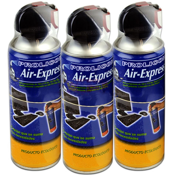 AIRE EXPRESS COMPRIMIDO PAQUETE DE 3 PIEZAS 660 ML C/U PROLICOM UPC  - 367592