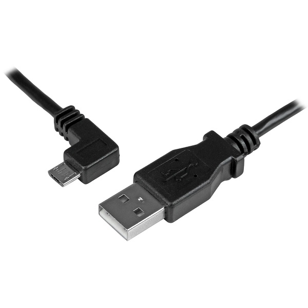 Cable StarTech USBAUB2MLA 2m Micro USB conector Acodado a la Izquierda  USBAUB2MLA - Código: USBAUB2MLA | Compra en Guadalajara