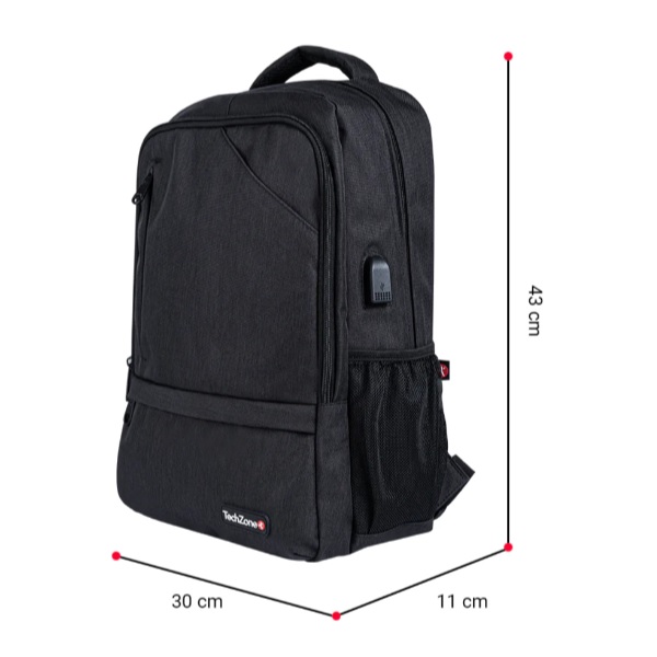 TechZone TZ21LBP09 Mochila Mochila Casual Negro Nylon Poliéster TZ21LBP09 - Código: TZ21LBP09 | Compra en Guadalajara