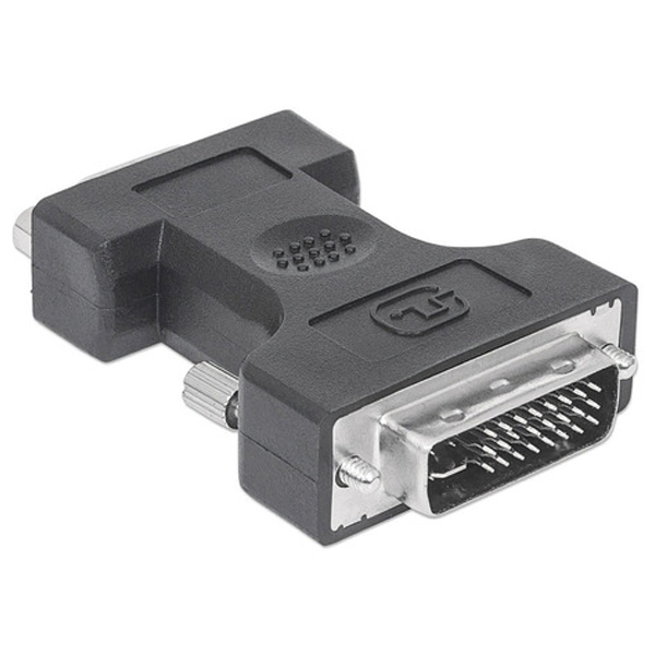 Adaptador Dvi A Vga Manhattan 328883  328883 Adaptador De Vdeo Digital DviI  Macho A Vga Hembra Compatible Con Interfaces DviI Y DviD  328883  328883 - 328883