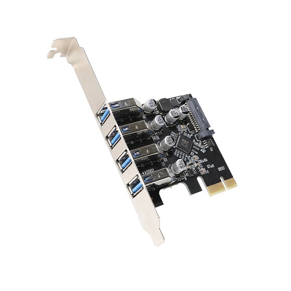 Tarjeta PCI Express X-Media XM-PEX-U304 con 4 puertos USB 3.0 transferencia de hasta 5Gbps por puerto Chipset VIA VL805  XM-PEX-U304 - Código: XM-PEX-U304 | Compra en Guadalajara