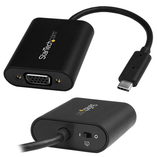 Adaptador StarTech de Video Externo USB-C a VGA - Convertidor USB Tipo-C a VGA 1920x1200 con Interruptor de Modo de Presentación  CDP2VGASA - Código: CDP2VGASA | Compra en Guadalajara