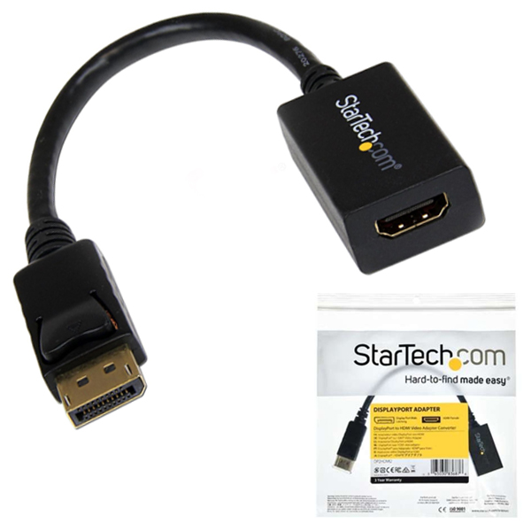 ADAPTADOR STARTECH DISPLAYPORT A HDMI DP PASIVO  DP2HDMI2 - Código: DP2HDMI2 | Compra en Guadalajara