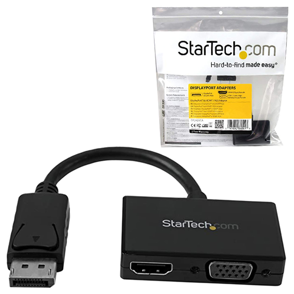 ADAPTADOR STARTECH DISPLAYPORT A HDMI O VGA  DP2HDVGA - Código: DP2HDVGA | Compra en Guadalajara