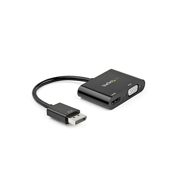 Adaptador StarTech DisplayPort a HDMI VGA - Dongle Convertidor DisplayPort 1.2 HBR2 a HDMI 2.0 4K 60Hz o VGA 1080p - Adaptador DP  DP2VGAHD20 - Código: DP2VGAHD20 | Compra en Guadalajara