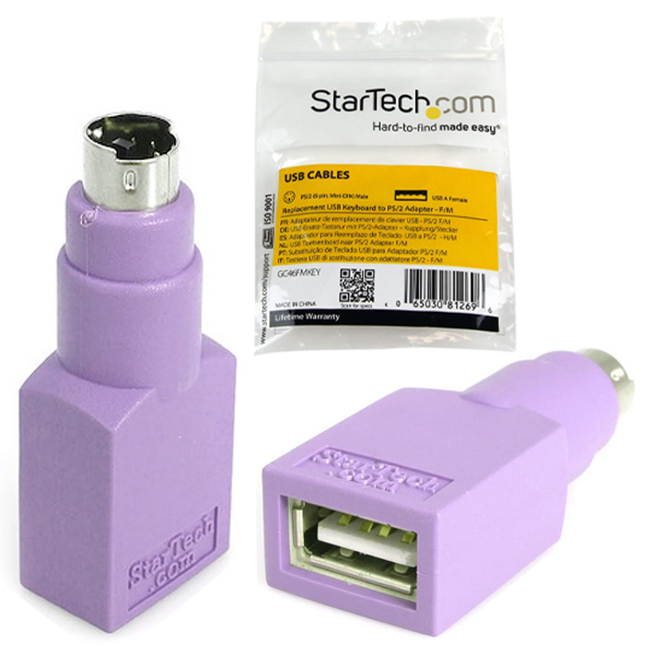 ADAPTADOR STARTECH TECLADO USB A CONECTOR PS/2 PS2 MINIDIN - HEMBRA USB  GC46FMKEY - Código: GC46FMKEY | Compra en Guadalajara