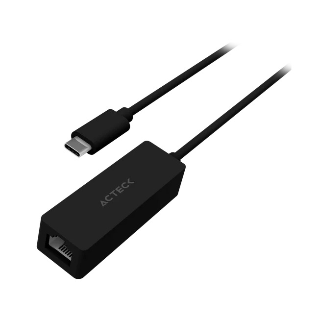 Adaptador Acteck Shift Plus AE425 para Red Hasta 1000 Mbps USB C a Ethernet RJ45 Macho a Hembra Negro  AC-937085 - Código: AC-937085 | Compra en Guadalajara