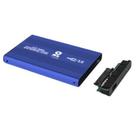 GABINETE 25 INC SATA USB V20  AZUL BROBOTIX - Código: 1661 | Compra en Guadalajara