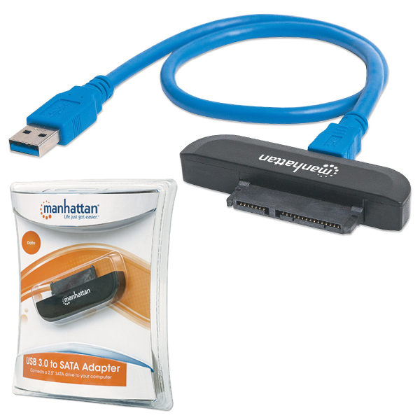 Adaptador Manhattan para discos SATA 2.5 a USB 3.0  130424 - Código: 130424 | Compra en Guadalajara