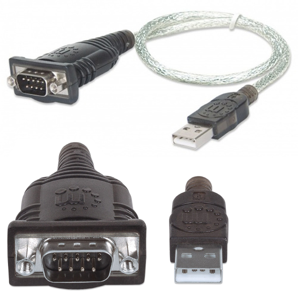 Convertidor Manhattan USB a Serial DB9M 1.8 M 115Kbps  151849 - Código: 151849 | Compra en Guadalajara