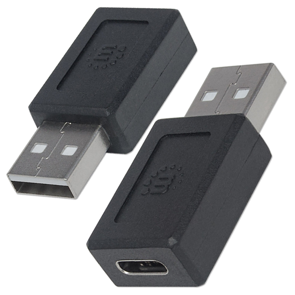 Manhattan Adaptador USB 2.0 de Tipo C a Tipo A (354653)