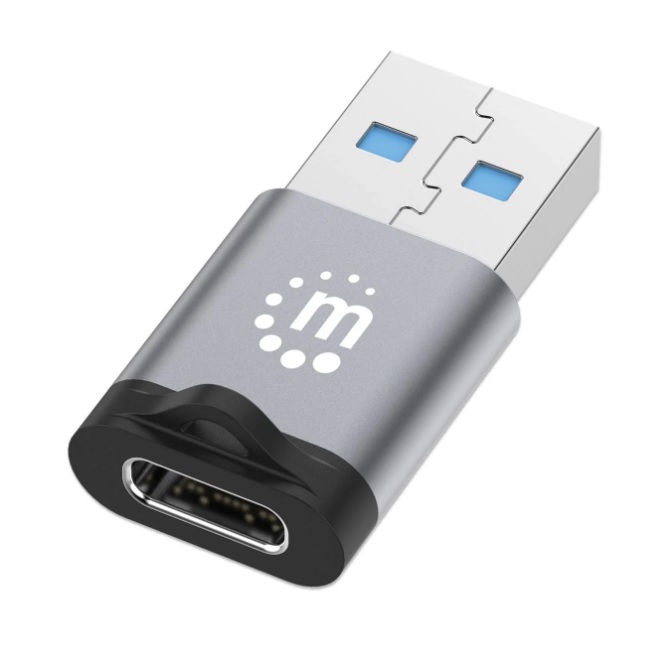 Adaptador USB-A A USB-C MANHATTAN 356305 356305 Adaptador De USB-A A USB-C V3.2 Conecta Fácilmente Un Dispositivo USB-C A Un Puerto USB-A. - Código: 356305 | Compra en Guadalajara