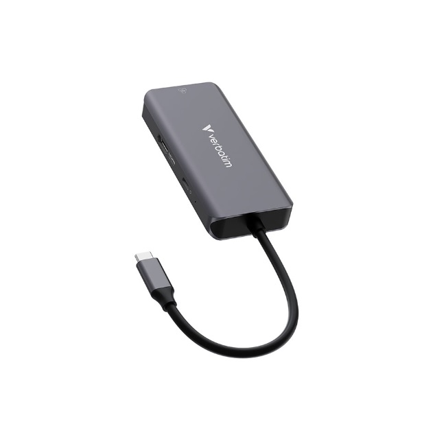 Hub Verbatim multipuerto USB C Essentials 6 puertos color Plateado  VB32157 - Código: VB32157 | Compra en Guadalajara