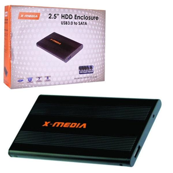 KIT P/CREAR HD 2.5 EXTERNO USB S-ATA NEGRO XMEDIA EN-2200-BK  XM-EN2200-BK - Código: XM-EN2200-BK | Compra en Guadalajara
