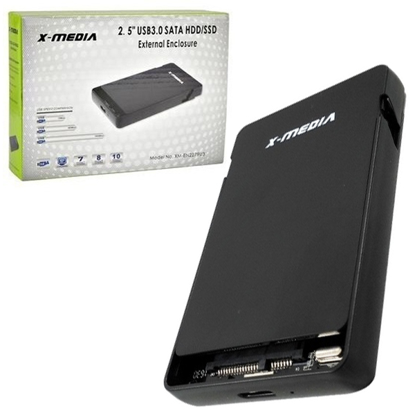 KIT P/CREAR HD 2.5 EXTERNO USB 3.0 SATA SDD 7.0 9.5 CLIP ON XMEDIA EN2279U3  XM-EN2279U3 - Código: XM-EN2279U3 | Compra en Guadalajara