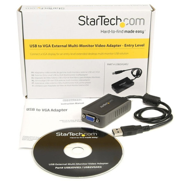 ADAPTADOR STARTECH USB A VGA -TARJETA DE VIDEO EXTERNA CABLE - 1440X900  USB2VGAE2 - Código: USB2VGAE2 | Compra en Guadalajara
